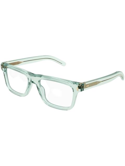 GUCCI Gucci Square Eyeglasses Transparent Light Green (GG1525O 004)