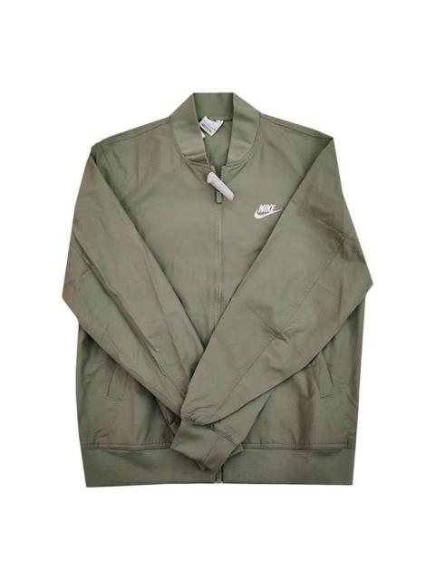 Nike Stand Collar Thin Varsity Jacket 'Green' DM6822-386