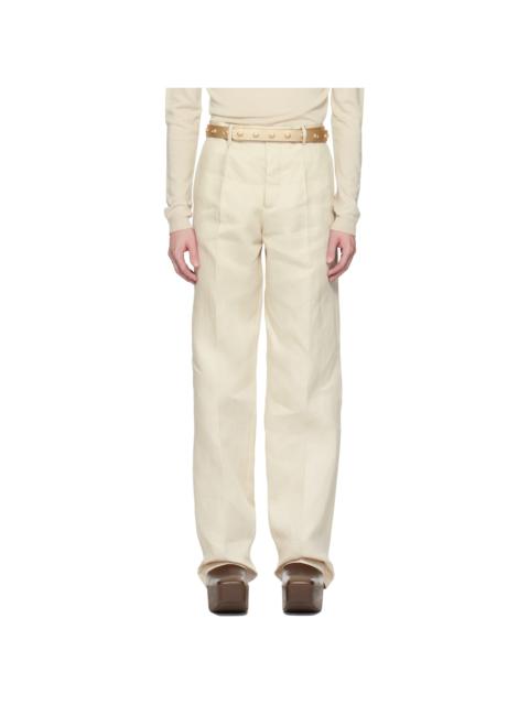 Rick Owens Off-White Hollywood Tailored Dietrich Trousers