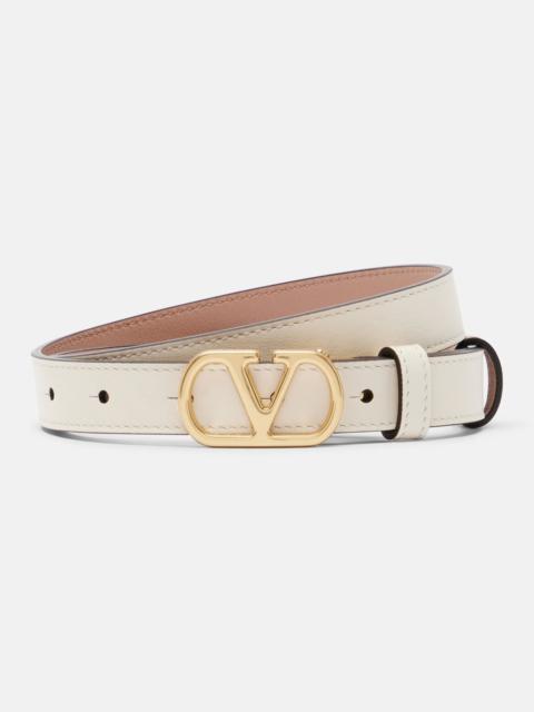 Valentino VLogo reversible leather belt