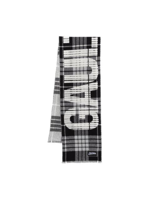 logo-jacquard scarf