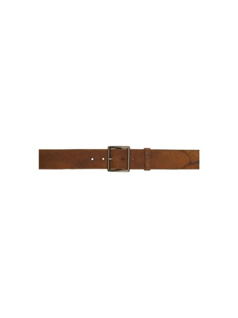 RRL by Ralph Lauren Tan Distressed Leather Belt