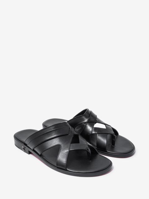 Christian Louboutin Sinouhe Black Leather Sandals -