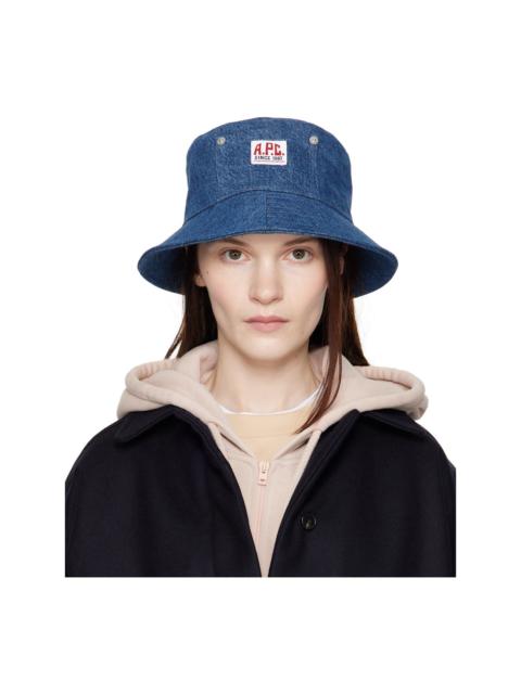 A.P.C. Blue Bob Thais Bucket Hat