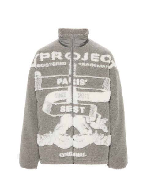 Y/Project graphic-pattern fleece jacket
