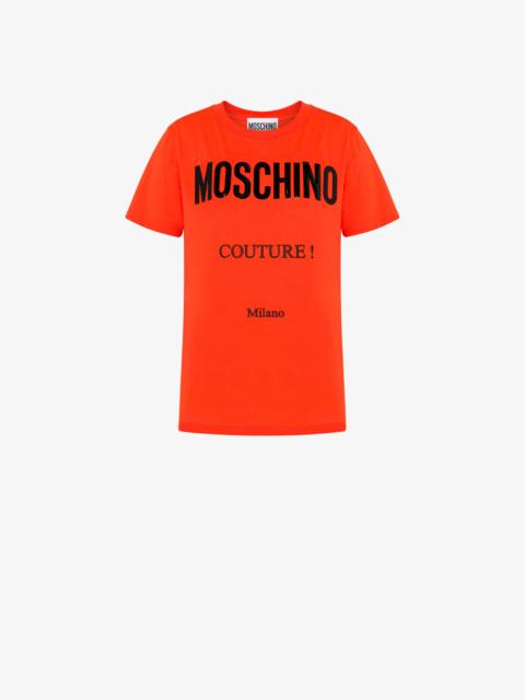 Moschino MOSCHINO COUTURE ORGANIC JERSEY T-SHIRT