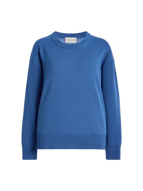 HIGH SPORT Jenna Wool Sweater blue