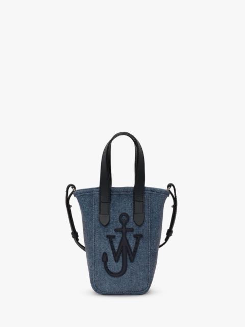 MINI BELT TOTE - MINI VELVET PRINTED DENIM TOTE BAG