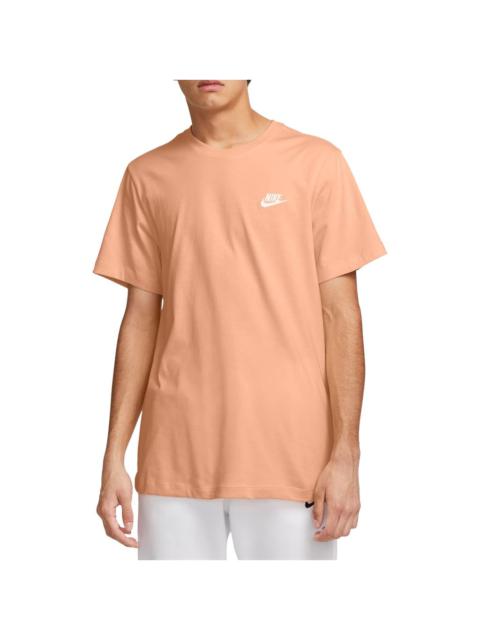 Nike Sportswear Club Crew Neck T-Shirt in Ice Peach at Nordstrom