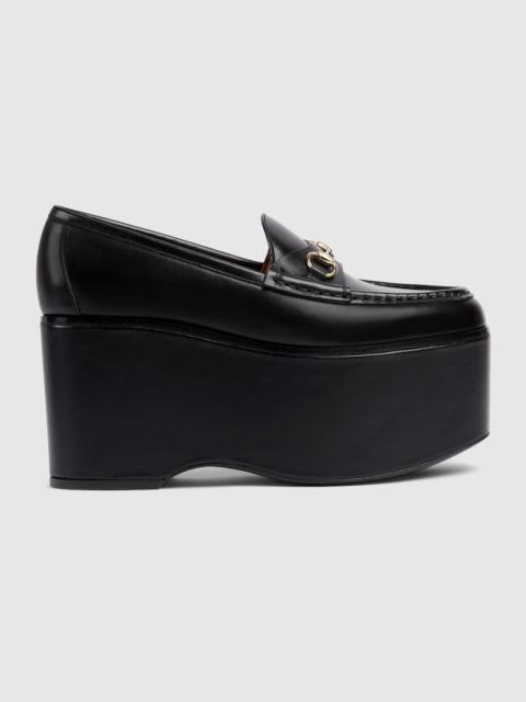 GUCCI Women's Gucci Horsebit platform loafer