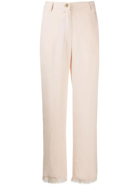 Nanushka Theo frayed straight-leg trousers