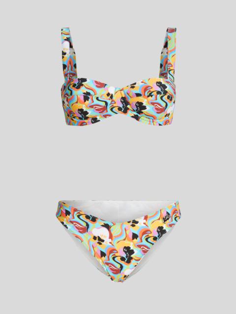 Etro BIKINI WITH FLORAL WAVES