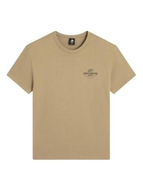 New Balance Casual Logo T-Shirt 'Brown' AMT22396-INC