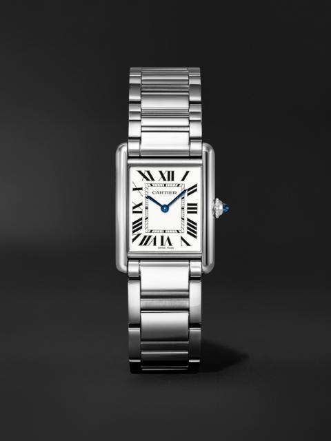 Cartier Tank Must de Cartier Large SolarBeat™ Stainless Steel Watch, Ref. WSTA0122