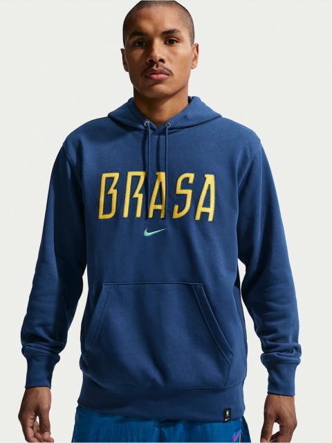 Nike Brazil Club Men's Nike Soccer French Terry Pullover Hoodie