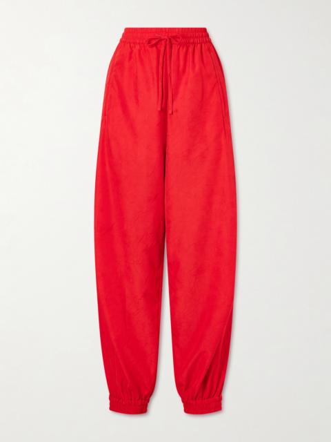 RÓHE Crinkled Cotton-blend Tapered Pants