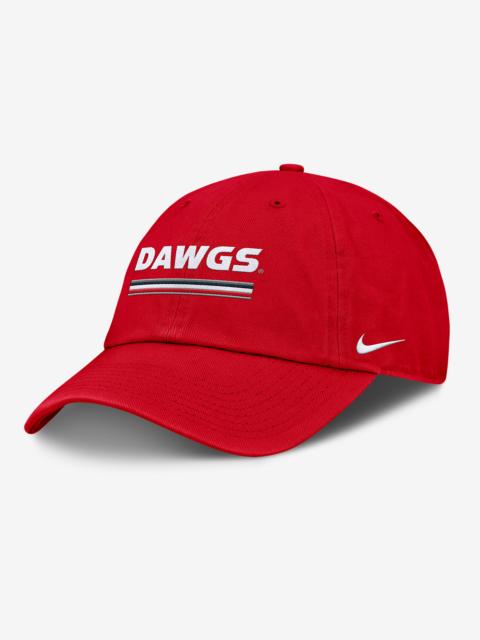 Nike Georgia Primetime Campus Club Men's Nike College Adjustable Hat