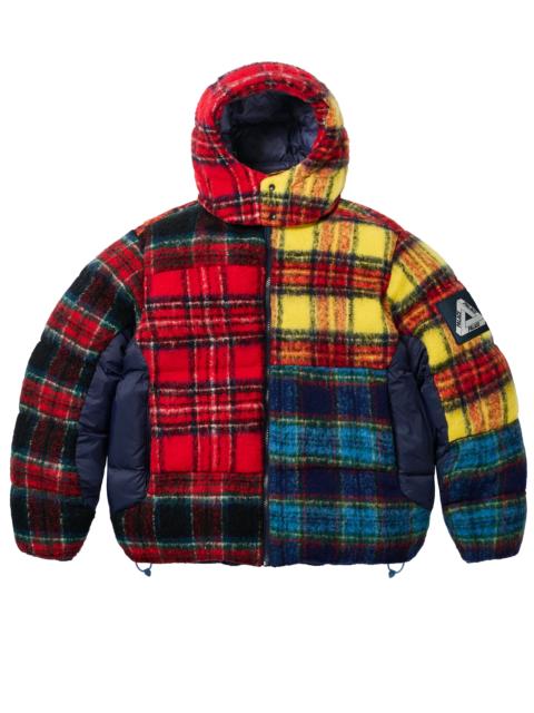 PALACE MOHAIR WOOL PUFFA JACKET PATCHWORK