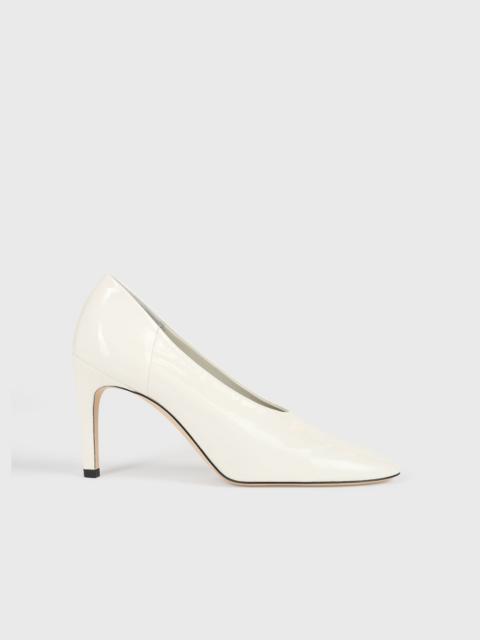TOTEME Slip naplack pumps off-white