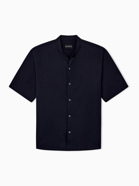 EMPORIO ARMANI REGULAR FIT SHIRT IN COTTON JERSEY