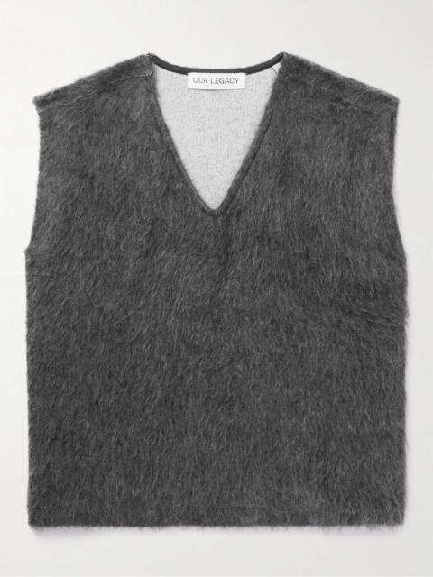 Our Legacy Double Lock Brushed-Knit Sweater Vest