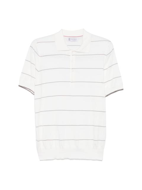 Brunello Cucinelli striped polo shirt