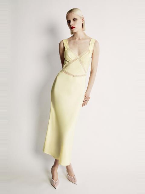 BARDOT Emory Lace Slip Dress In Canary Yellow
