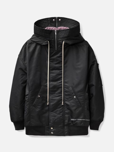 Rick Owens DRKSHDW HOODED LONG BOMBER