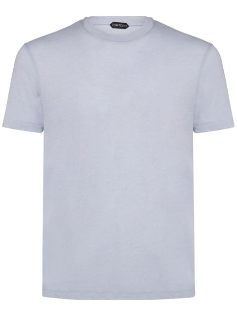 Cotton blend crewneck t-shirt