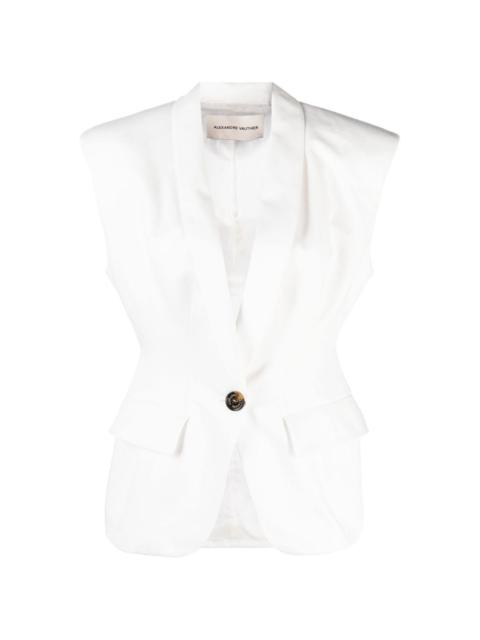 ALEXANDRE VAUTHIER single-breasted cotton waistcoat