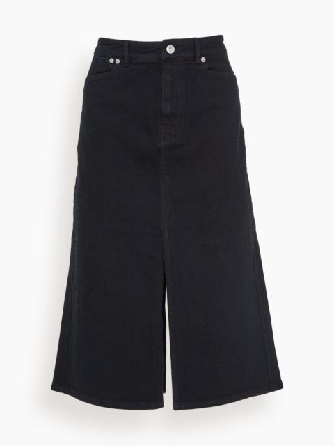 Proenza Schouler Denim Skirt in Black