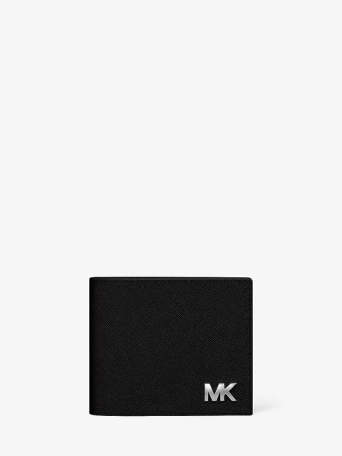 MICHAEL KORS Cooper Saffiano Leather Billfold Wallet With Passcase