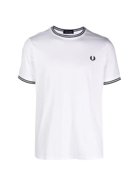 Fred Perry embroidered-logo short-sleeved T-shirt