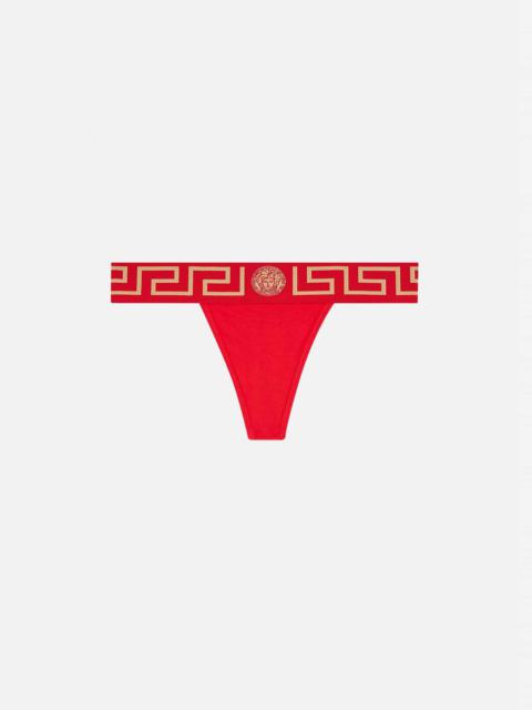 VERSACE Greca Border Thong