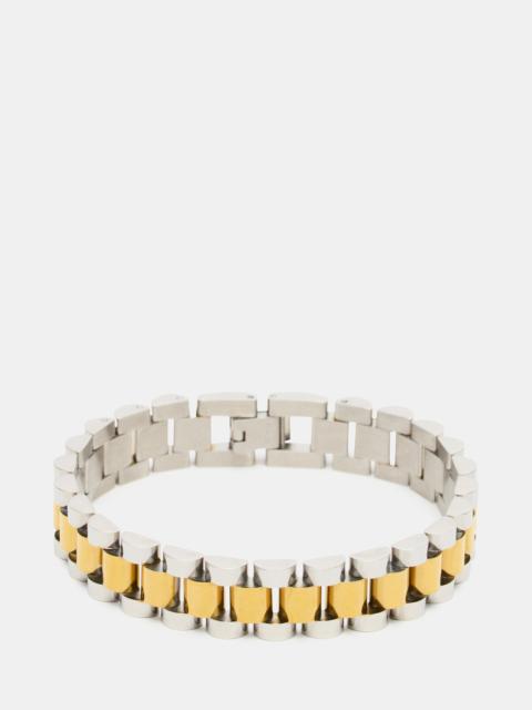 STEVE MADDEN CHUNKY WATCH CHAIN STRETCH GOLD MULTI