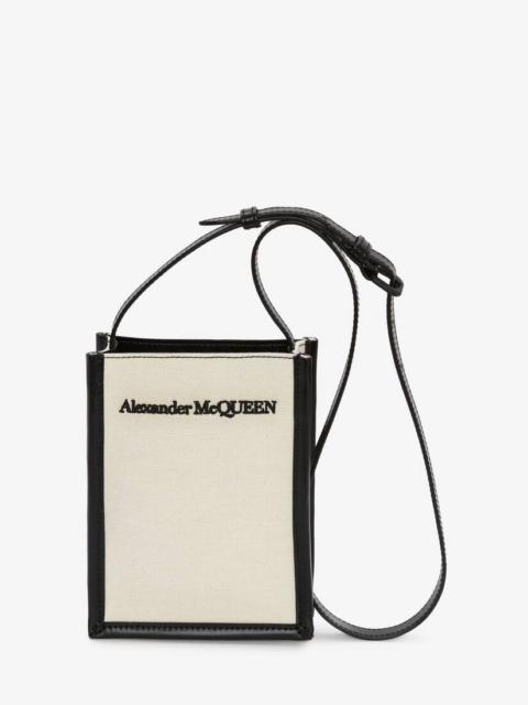 Alexander McQueen Mini Crossbody Bag in Beige