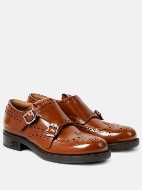 Miu Miu x Church’s Double Monk leather brogues