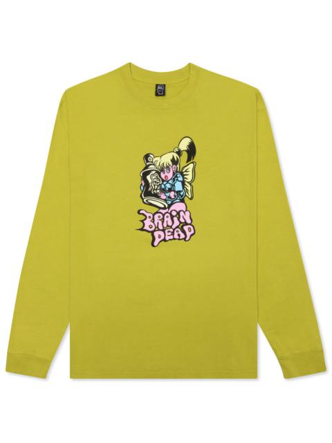 BRAIN DEAD BRAIN DEAD BUBBLEGUM SHORTY L/S - GOLD