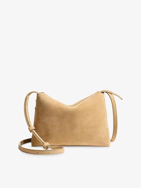 KHAITE Lina Medium Suede Cross-Body Bag