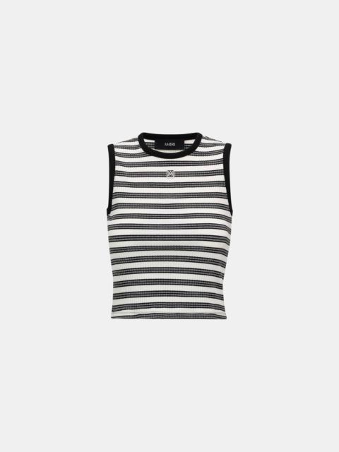 AMIRI WOMEN'S MA STRIPED SLEEVLESS TOP