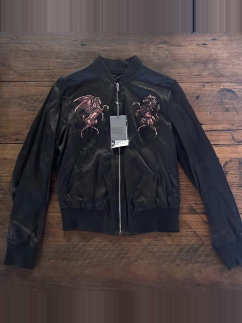 Alexander McQueen Alexander McQueen SS18 Medieval Flying Lion Unicorn Floral Jacket