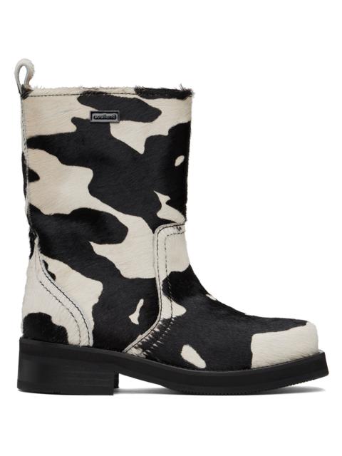 soulland Black & White Arizona Pony Boots