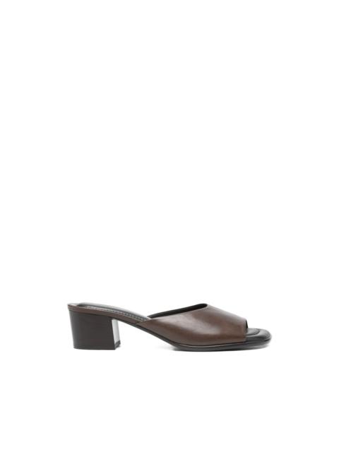 Lemaire square-toe heeled mules