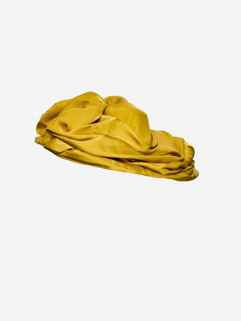 MAGDA BUTRYM Oversized organza draped hat in gold