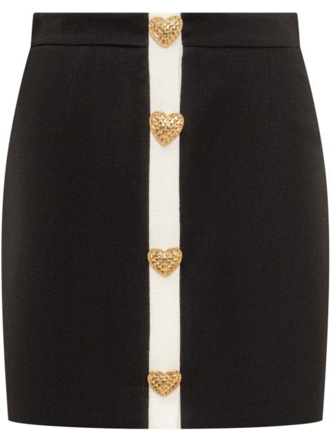 Moschino heart-motif mini skirt