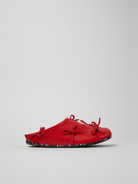CAMPER Wabi x Casa Camper Red leather slipper for men