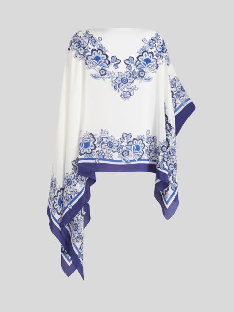 Etro PRINTED SILK SHRUG SCARF