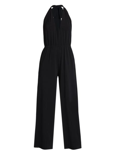ERES Women's Abby Halter Plunge Jumpsuit - Noir