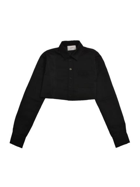 CROPPED SHIRT / BLK