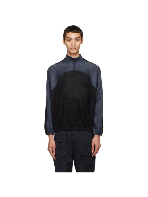 Sasquatchfabrix. Navy & Black Half-Zip Sweatshirt